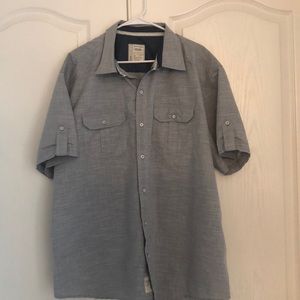 Alexander Julian Men's 3X Blue Short Sleeve Shirt